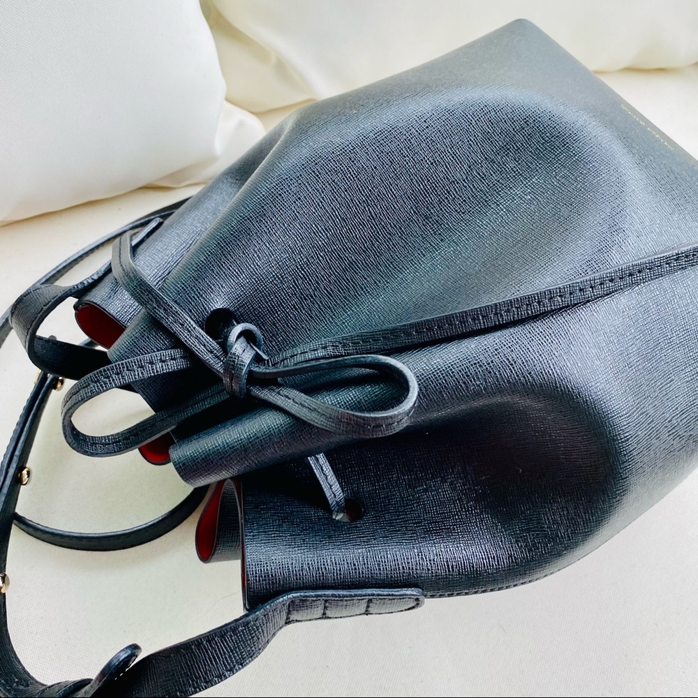 Mansur Gavriel Black Saffiano Mini Bucket Bag EUC - Picture 11 of 16